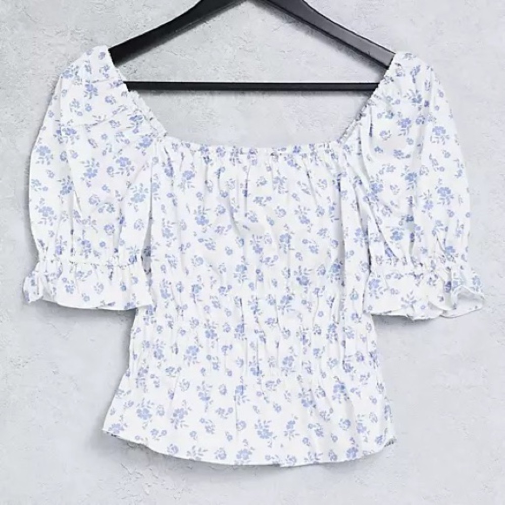 & Other Stories Puff Sleeve Top